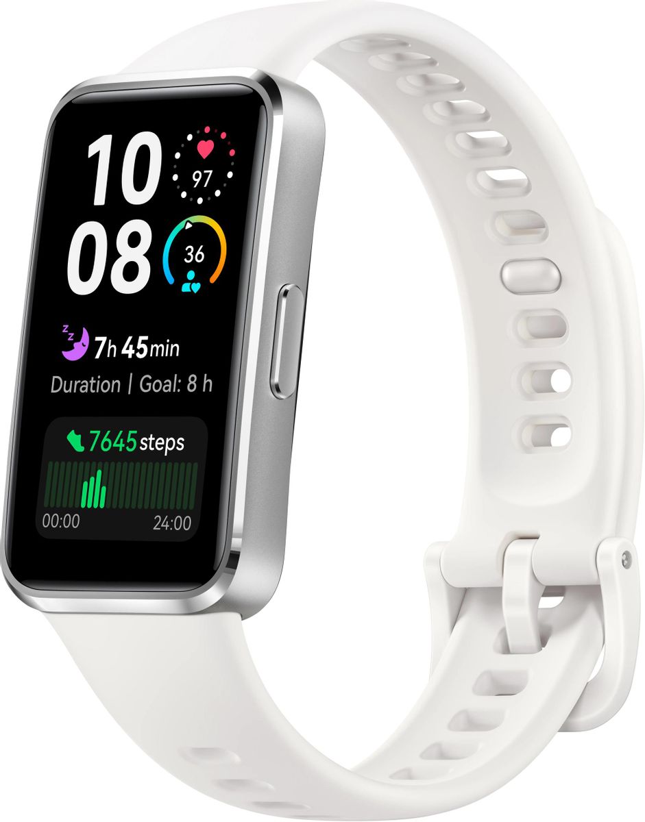 Фитнес-трекер Huawei Band 10 Nora-B29F,  1.47",  белый / белый [55020eld]